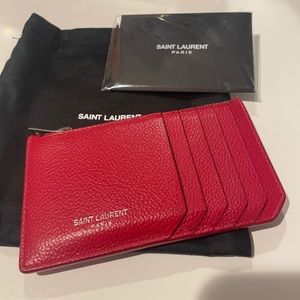 Saint Laurent Zipped Card Case
